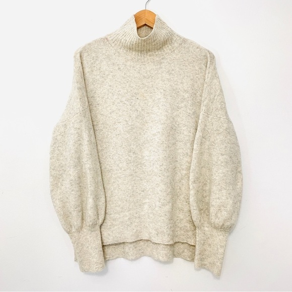 French Connection Orla Flossy Balloon Sleeve Jumper Sweater - Picture 1 of 7